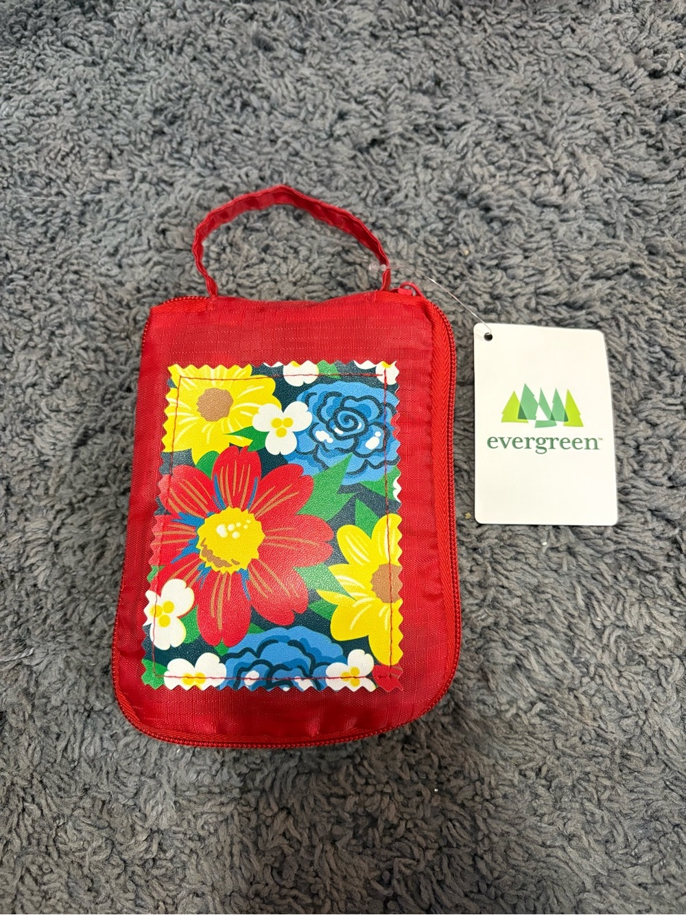 NWT Evergreen Big Bold Florals Compact tote bag